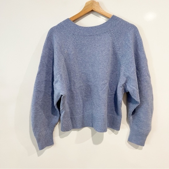 Vince Raglan Dolman Long Sleeve Wool Cashmere Blend Sweater - Picture 5 of 13